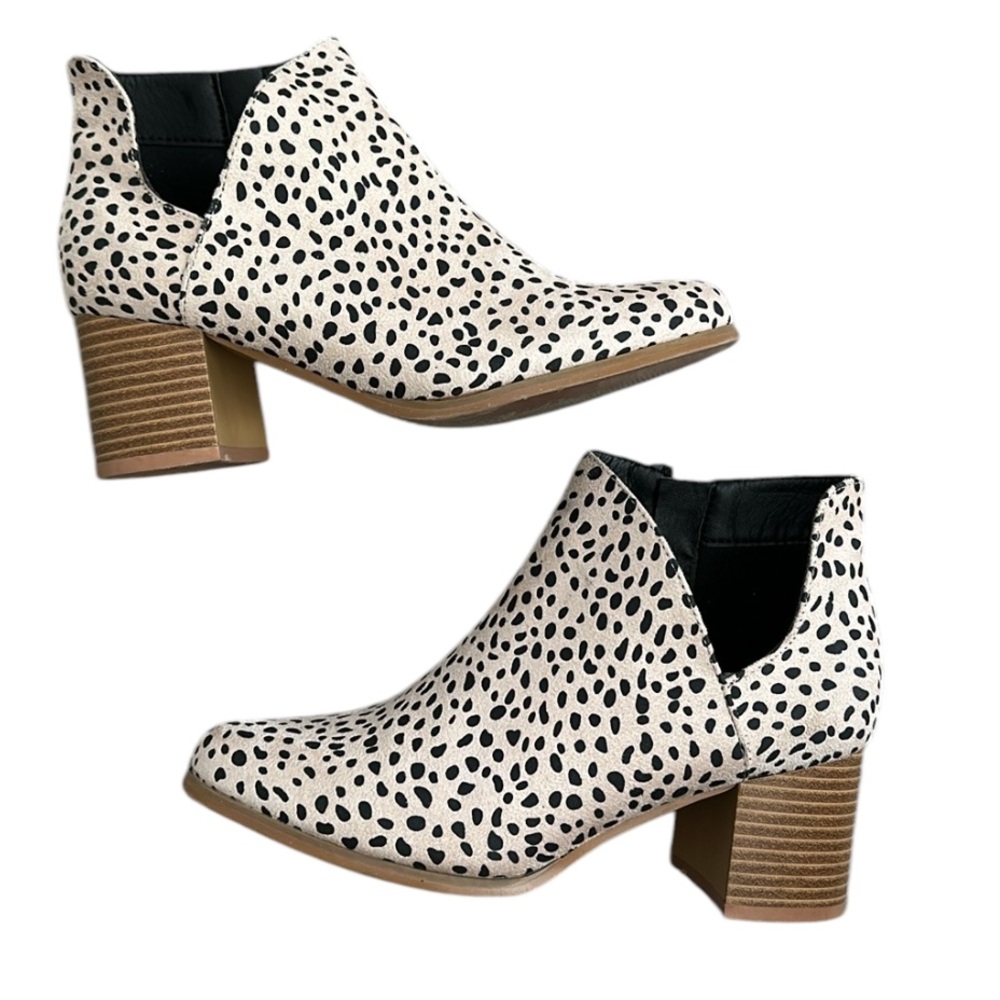 JOLIMALL | Cheetah Print Ankle Boots